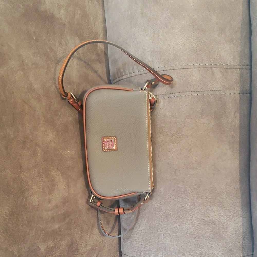 Dooney & Bourke Gray and Tan Crossbody Bag